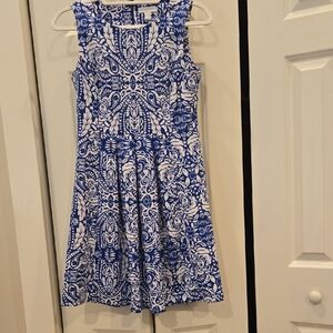Charter Club Kids Dress in Blue and White Pattern